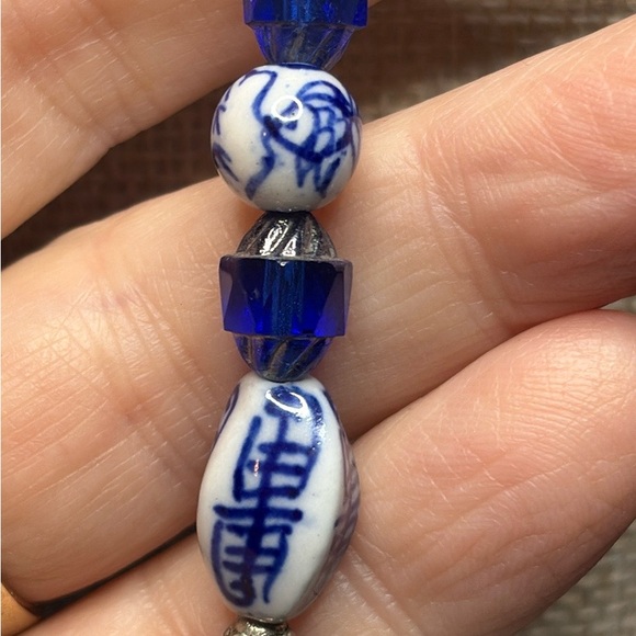 Artisan Made Cathedral Czech glass and ImportBeaded Necklace - Picture 2 of 2